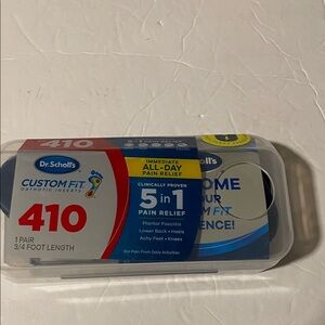 Dr. Scholl's Custom Fit Orthotic Inserts 410 new in package